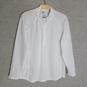 THE BUBBLE HAMILTON 1/4 ZIP GOLF L TOP, SIZE XL